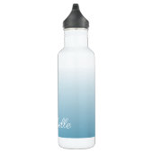Gepersonaliseerde gradiënt ombre engel blauw waterfles  (Rechts)