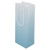 Gepersonaliseerde gradiënt ombre engel blauw wijn cadeautas (Voorkant Gekanteld)