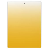 Gepersonaliseerde gradiënt ombre geel klembord (Achterkant)