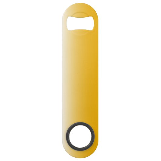 Gepersonaliseerde gradiënt ombre geel speed flessenopener (Achterkant)