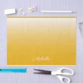 Gepersonaliseerde gradiënt ombre geel tissuepapier (Craft)