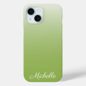 Gepersonaliseerde gradiënt ombre greenery green Case-Mate iPhone case (Achterkant)
