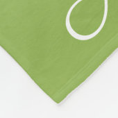 Gepersonaliseerde gradiënt ombre greenery green fleece deken (Hoek)