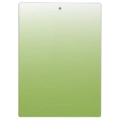 Gepersonaliseerde gradiënt ombre greenery green klembord (Achterkant)