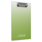 Gepersonaliseerde gradiënt ombre greenery green klembord (Rechts)