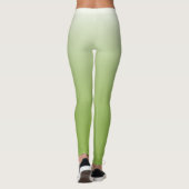 Gepersonaliseerde gradiënt ombre greenery green leggings (Achterkant)