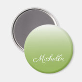 Gepersonaliseerde gradiënt ombre greenery green magneet (Voorkant / Achterkant)