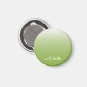 Gepersonaliseerde gradiënt ombre greenery green magneet (Voorkant / Achterkant)