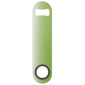 Gepersonaliseerde gradiënt ombre greenery green speed flessenopener (Achterkant)