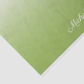 Gepersonaliseerde gradiënt ombre greenery green tissuepapier (Detail)