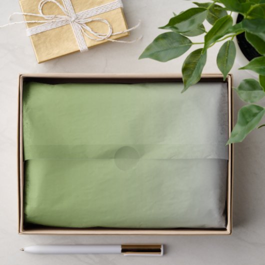 Gepersonaliseerde gradiënt ombre greenery green tissuepapier (Geschenk)