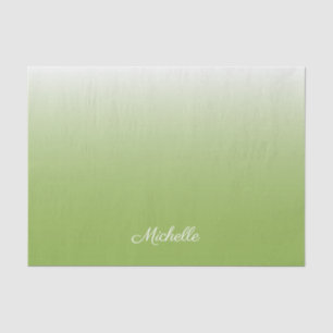 Gepersonaliseerde gradiënt ombre greenery green tissuepapier