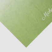 Gepersonaliseerde gradiënt ombre greenery green tissuepapier (Detail)