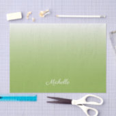 Gepersonaliseerde gradiënt ombre greenery green tissuepapier (Craft)