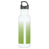 Gepersonaliseerde gradiënt ombre greenery green waterfles  (Achterkant)