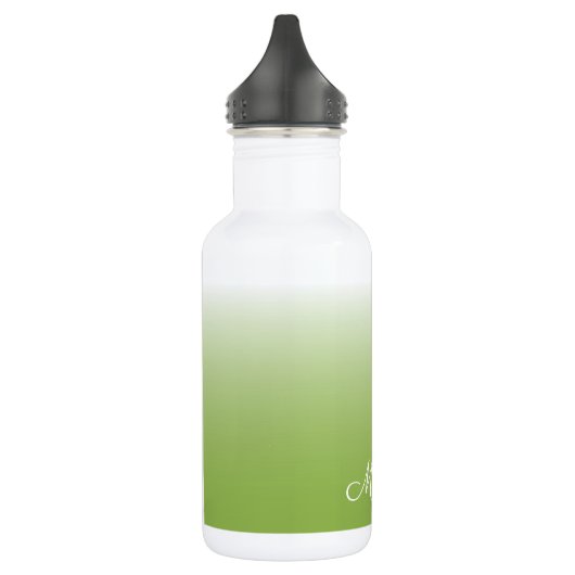 Gepersonaliseerde gradiënt ombre greenery green waterfles  (Links)