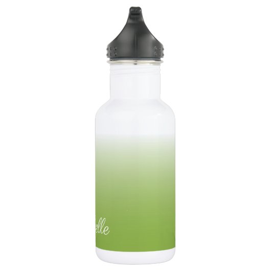 Gepersonaliseerde gradiënt ombre greenery green waterfles (Rechts)