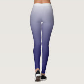 Gepersonaliseerde gradiënt ombre navy blue leggings (Achterkant)