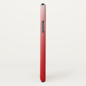 Gepersonaliseerde gradiënt ombre red Case-Mate iPhone case (Achterkant / rechts)
