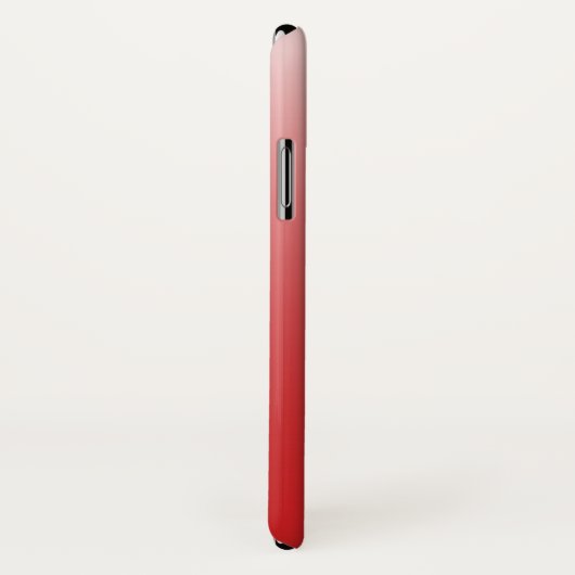 Gepersonaliseerde gradiënt ombre red Case-Mate iPhone case (Achterkant / rechts)