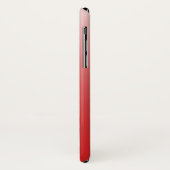 Gepersonaliseerde gradiënt ombre red Case-Mate iPhone case (Achterkant/links)