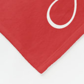Gepersonaliseerde gradiënt ombre red fleece deken (Hoek)