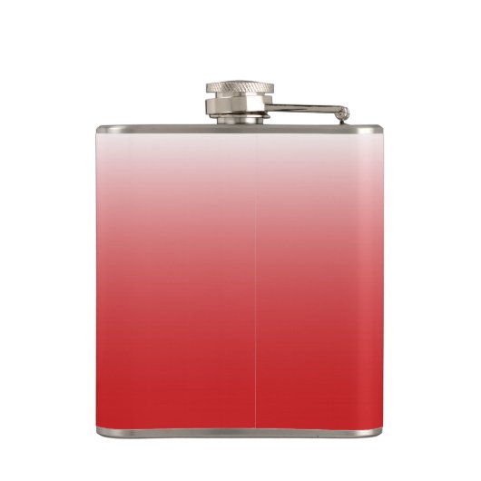 Gepersonaliseerde gradiënt ombre red heupfles (Achterkant)