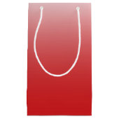 Gepersonaliseerde gradiënt ombre red klein cadeauzakje (Voorkant)