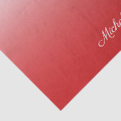 Gepersonaliseerde gradiënt ombre red tissuepapier (Detail)