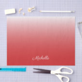 Gepersonaliseerde gradiënt ombre red tissuepapier (Craft)