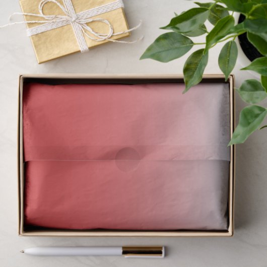 Gepersonaliseerde gradiënt ombre red tissuepapier (Geschenk)