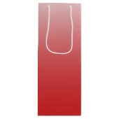 Gepersonaliseerde gradiënt ombre red wijn cadeautas (Voorkant)