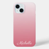 Gepersonaliseerde gradiënt ombre roze Hoesje-Mate Case-Mate iPhone Case (Achterkant)