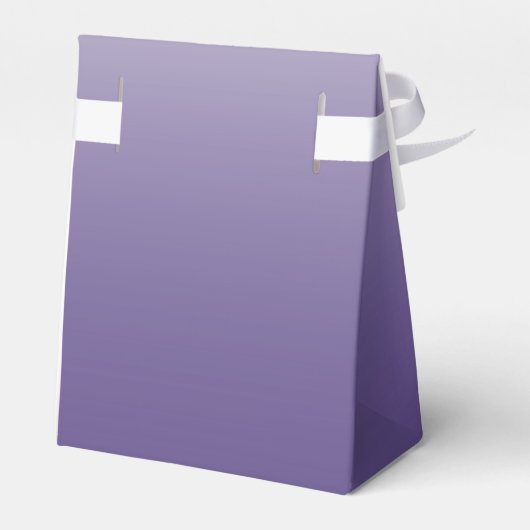 Gepersonaliseerde gradiënt ombre Ultra Violet Bedankdoosjes (Achterkant)