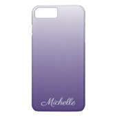 Gepersonaliseerde gradiënt ombre Ultra Violet Case-Mate iPhone Case (Achterkant)
