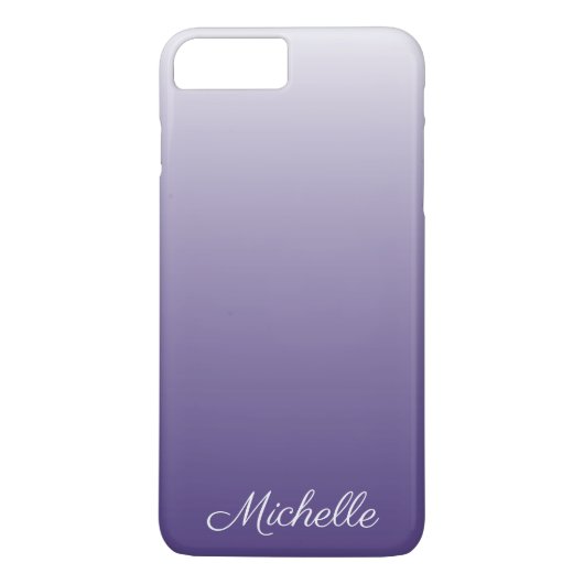 Gepersonaliseerde gradiënt ombre Ultra Violet Case-Mate iPhone Case (Achterkant)