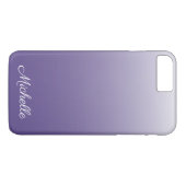 Gepersonaliseerde gradiënt ombre Ultra Violet Case-Mate iPhone Case (Achterkant (Horizontaal))