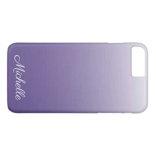 Gepersonaliseerde gradiënt ombre Ultra Violet Case-Mate iPhone Case (Achterkant (Horizontaal))