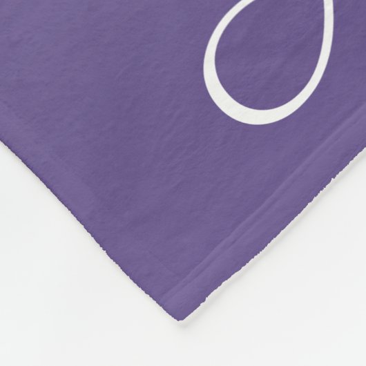 Gepersonaliseerde gradiënt ombre Ultra Violet Fleece Deken (Hoek)