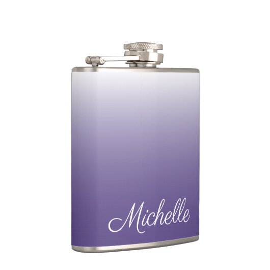 Gepersonaliseerde gradiënt ombre Ultra Violet Heupfles (Rechts)