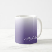 Gepersonaliseerde gradiënt ombre Ultra Violet Koffiemok (Voorkant rechts)