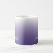 Gepersonaliseerde gradiënt ombre Ultra Violet Koffiemok (Center)