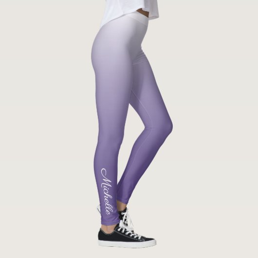 Gepersonaliseerde gradiënt ombre Ultra Violet Leggings (Rechts)
