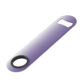 Gepersonaliseerde gradiënt ombre Ultra Violet Speed Flessenopener (Achterkant Gekanteld)