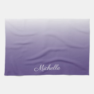 Gepersonaliseerde gradiënt ombre Ultra Violet Theedoek
