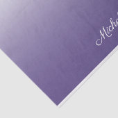 Gepersonaliseerde gradiënt ombre Ultra Violet Tissuepapier (Detail)