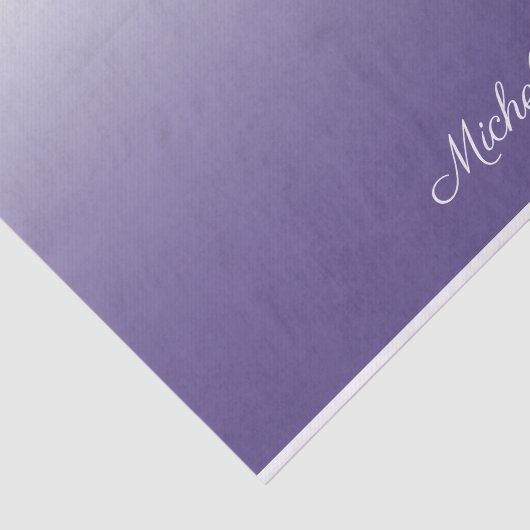 Gepersonaliseerde gradiënt ombre Ultra Violet Tissuepapier (Detail)