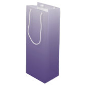 Gepersonaliseerde gradiënt ombre Ultra Violet Wijn Cadeautas (Voorkant Gekanteld)