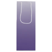 Gepersonaliseerde gradiënt ombre Ultra Violet Wijn Cadeautas (Voorkant)