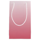 Gepersonaliseerde gradiënt ombre zalm roze klein cadeauzakje (Voorkant)